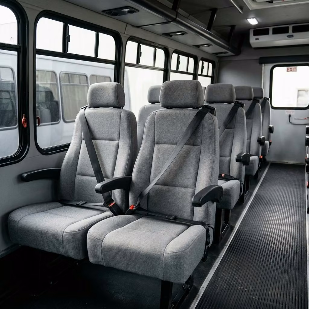 san juan capistrano 35 passenger minibus reclining seats