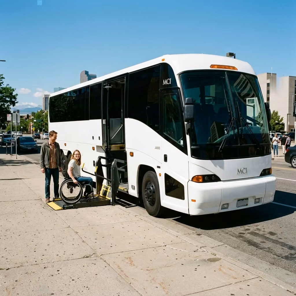 san juan capistrano 56 passenger charter bus wheelchair lift