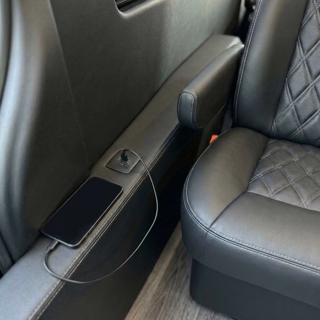 san juan capistrano sprinter van rental with driver usb charging